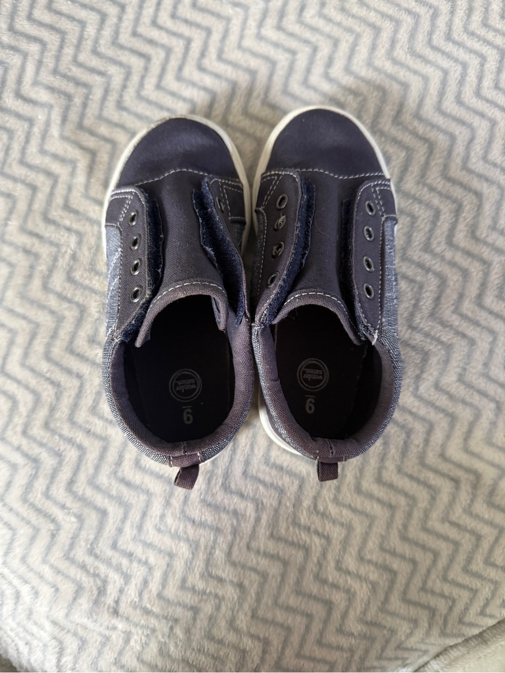 Toddler Slip-On Navy Canvas Sneakers